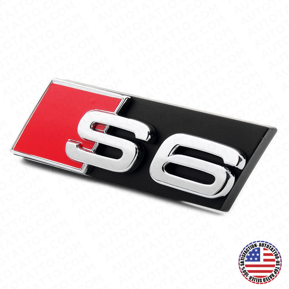 Audi S6 Front Grille Bumper Radiator Lettering Emblem Badge Logo Sport Chrome