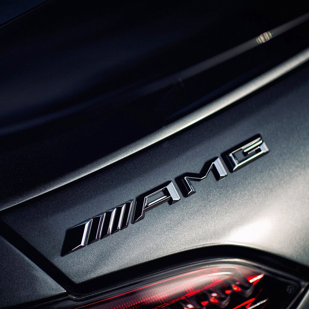 15-16 New AMG Rear Trunk Letter Emblem Logo Badge Decoration Sport Gloss Black