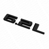 19-22 2x Gloss Black Chevy Silverado 1500 6.2L Hood Letter Logo Emblem Badge Z71