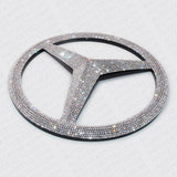 For Mercedes Front Grill Overlays Add-On Logo Emblem AMG Sport 3D Diamond Style