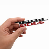 2x 2019-2026 Trail Boss Emblem Badge for Chevy Silverado Z71 1500 2500 HD Chrome