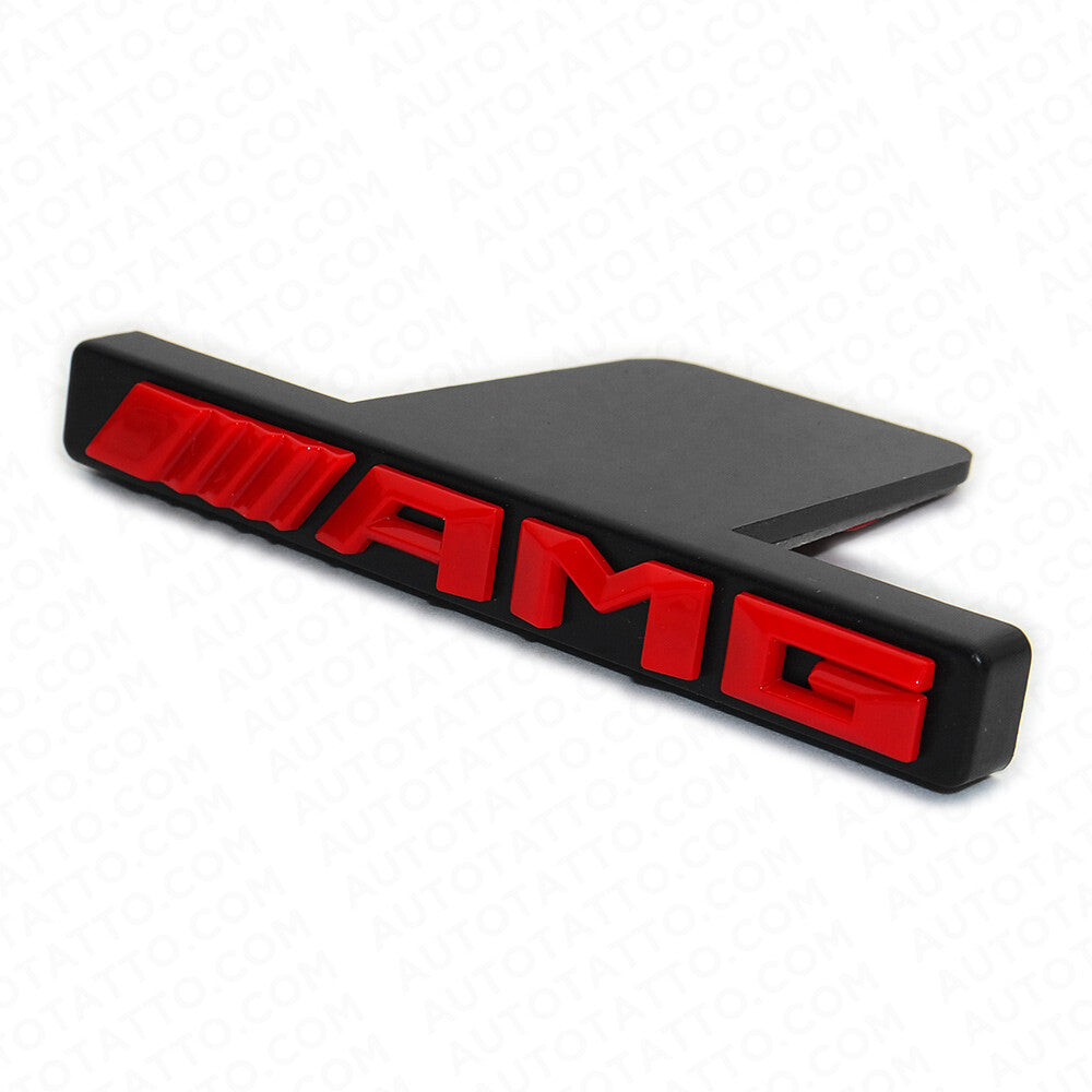 For AMG Edition Front GT Grille Nameplate Emblem Logo Badge Decorate Sport Red