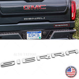 19-21 GMC Sierra with Denali Tailgate Logo Emblem Pickup Badge Nameplate Chrome