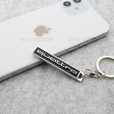 Audi Ring Quattro Nameplate Fashion 3D Car Sport Key Fob Keychain Gift Decorate
