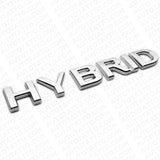 For Infiniti Hybrid Left or Right Side Fender Badge Emblem Nameplate ABS Chrome