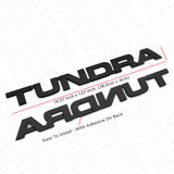 07-14 Black Tundra Letter Side Door Tailgate Nameplate Emblem Badge Logo TRD