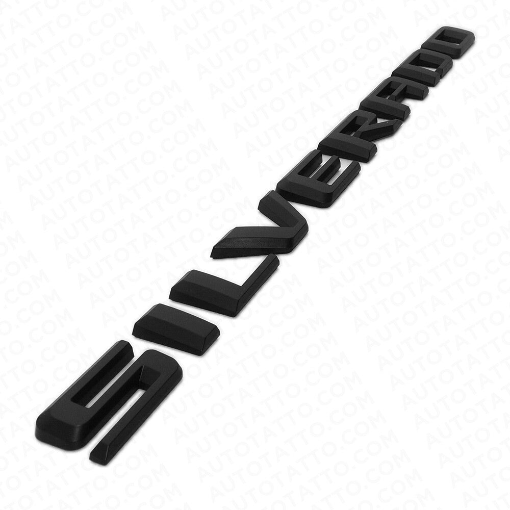 19-21 Matte Black Silverado 1500 Side Fender Letter Logo Emblem Badge Z71 LT LTZ