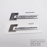 Audi Black Supercharged Side Fender Marker Nameplate Emblem Badge Decorate Sport