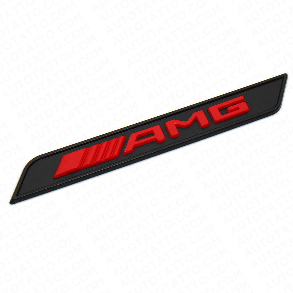 2x Red AMG Special Edition Emblem Fender Logo Badge Nameplate Decoration Sport