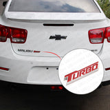 3D Fashion Metal Turbo Car Decal Badge Emblem Sticker for Auto Decoration