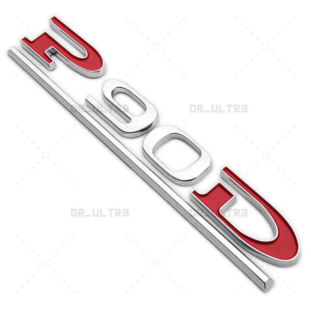 Tesla Liftgate P90D Performance Nameplate Logo Badge Emblem Sport Chrome Red