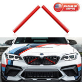 For BMW F31 F30 220i G20 Front Grille Bar V Brace Insert Trim Strips Cover Red