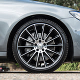 4x Mercedes Wheels Center Cap Hub Star Laurel Wreath Cover Inserts Sport AMG Set