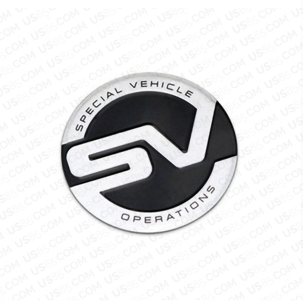 Fashion Zinc Alloy SV Sepecial Vehicle Operations Car Door Decal Badge Sticker