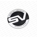 Fashion Zinc Alloy SV Sepecial Vehicle Operations Car Door Decal Badge Sticker