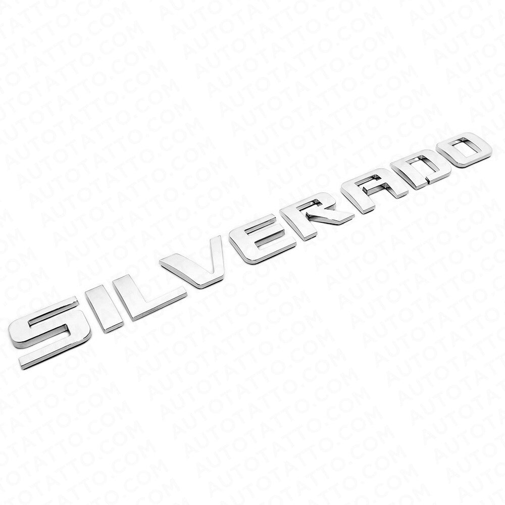 2x Chevy Silverado Fender Tailgate Logo Nameplates Letter 3D Decal Emblem Z71