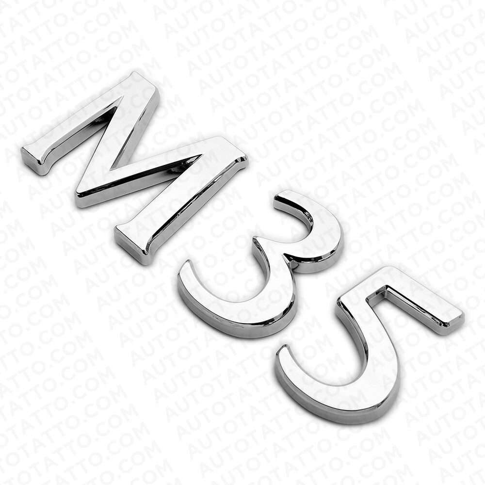 For Infiniti M35 Rear Trunk Logo Letter Badge Emblem Nameplate Silver Chrome