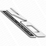 2x C8 Corvette 70th Anniversary Edition Door Badge Nameplate Emblem Chrome Black