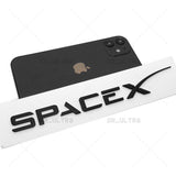 Tesla SpaceX 3D Decal Letter Nameplate Logo Badge Emblem Decorate Matte Black