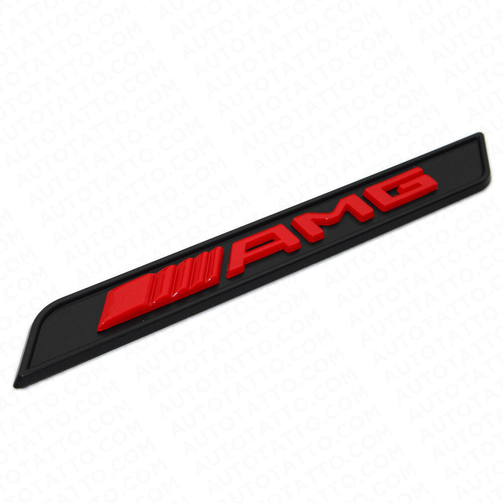 2x Red AMG Special Edition Emblem Fender Logo Badge Nameplate Decoration Sport