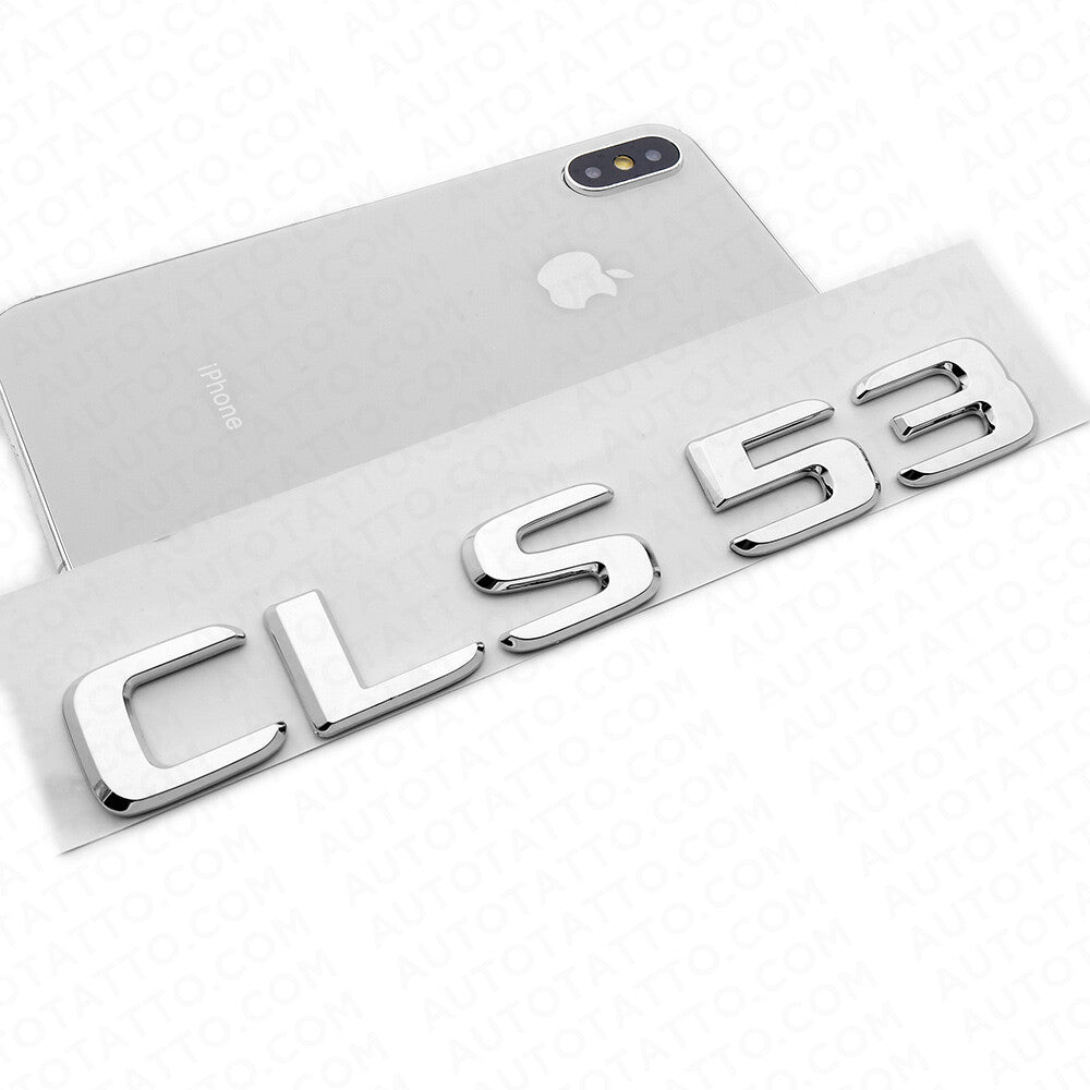 19-21 Mercedes-Benz CLS 53 CLS53 Letter Emblem Trunk Logo Badge AMG Sport Chrome