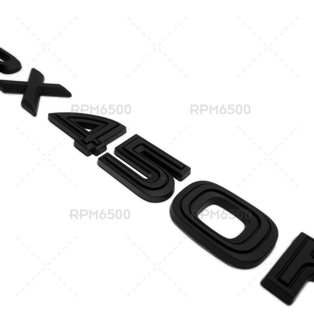 Lexus Liftgate Matte Black RX 450h Letter Logo Badge Car Emblem Replace F-Sport