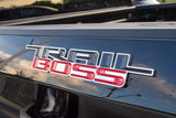 1 x Black Red 2000-2024 Silverado Z71 Trailboss Emblem Badge Nameplate