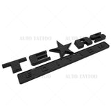 2x GMC Chevrolet Cadillac TEXAS Edition Star Door Emblem Badge Decorate Black