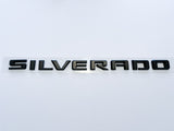 2019-2023 Matte Black Chevrolet Silverado RST Z71 Emblem Nameplate Badge Kit 4pc