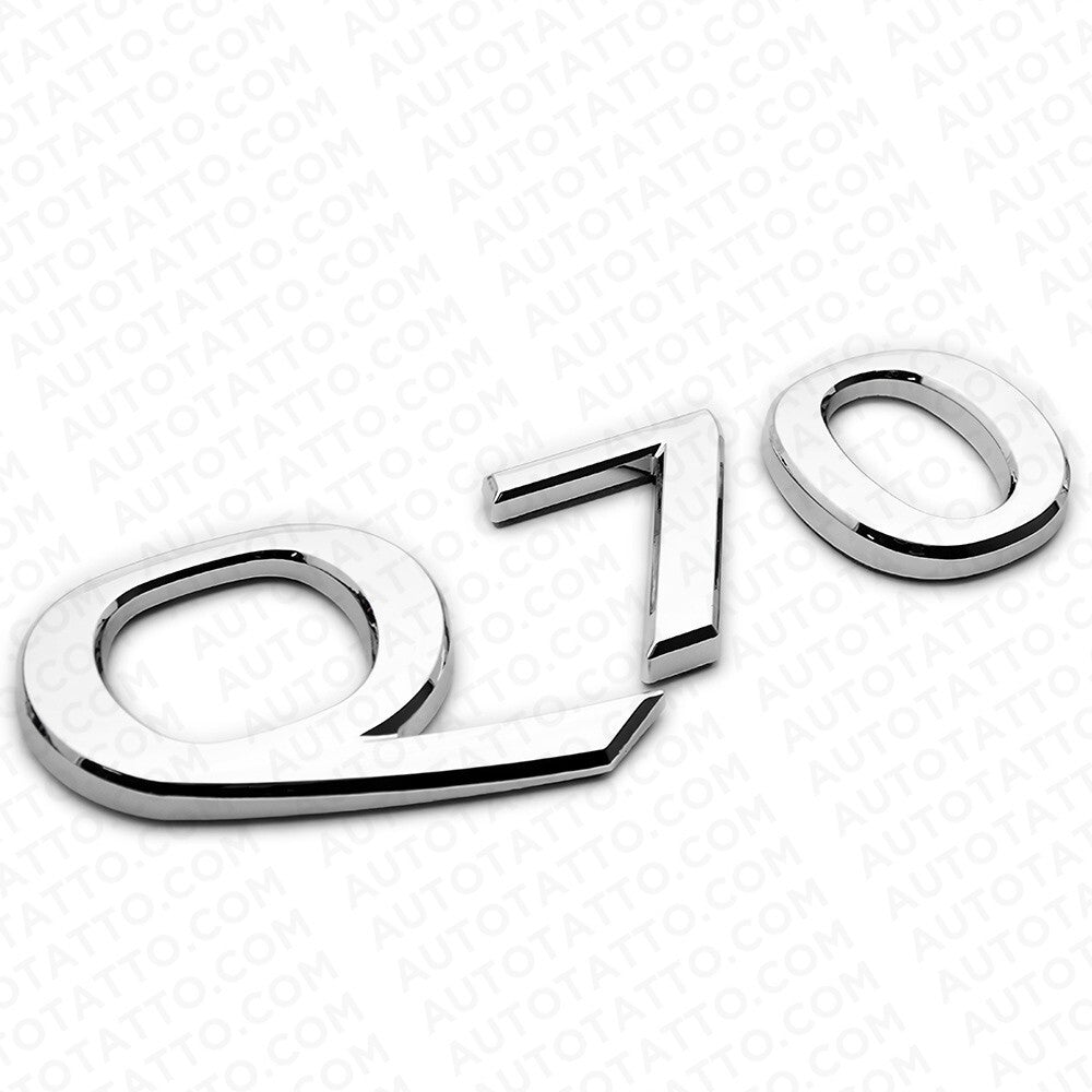For Infiniti Q70 Rear Trunk Letter Badge Emblem Nameplate Sport Silver Chrome
