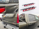 2x 2019-2026 Trail Boss Emblem Badge for Chevy Silverado Z71 1500 2500 HD Chrome