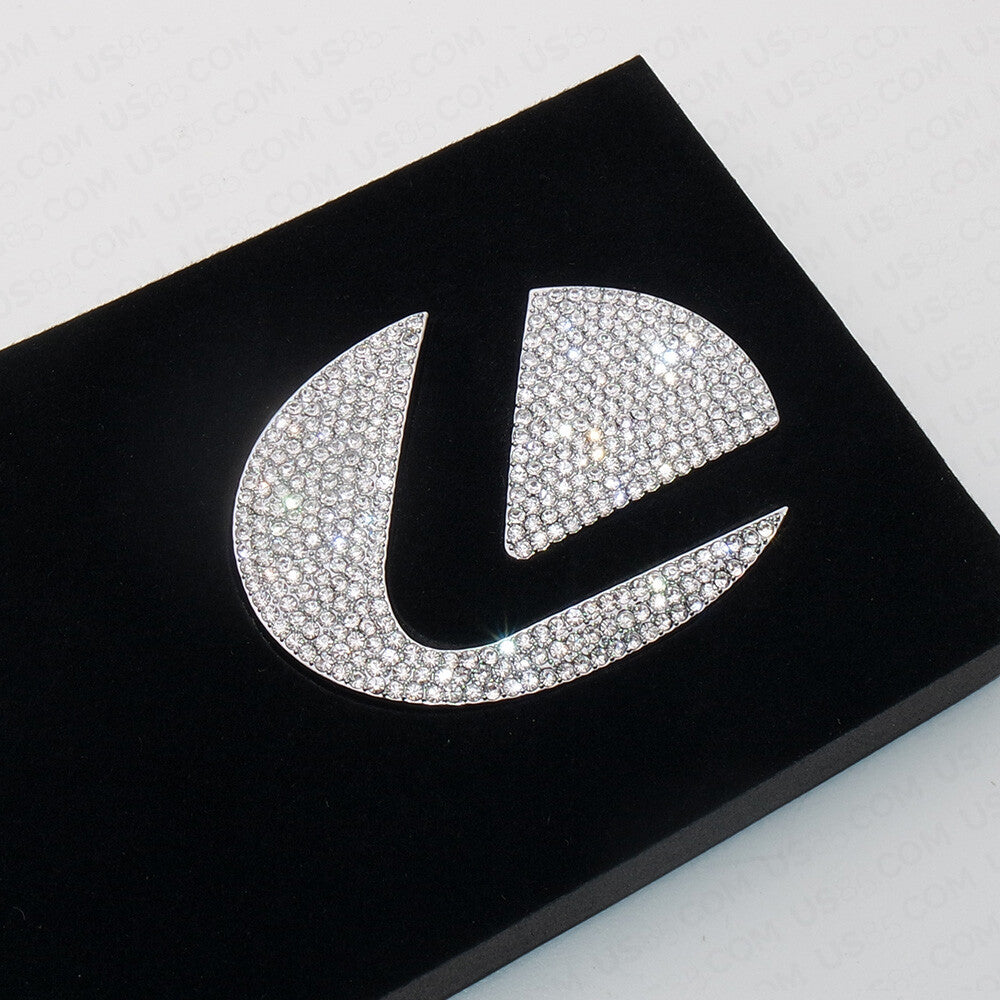 For Lexus Car Interior 3D Diamond Steering Wheel Logo Badge Emblem Decoration