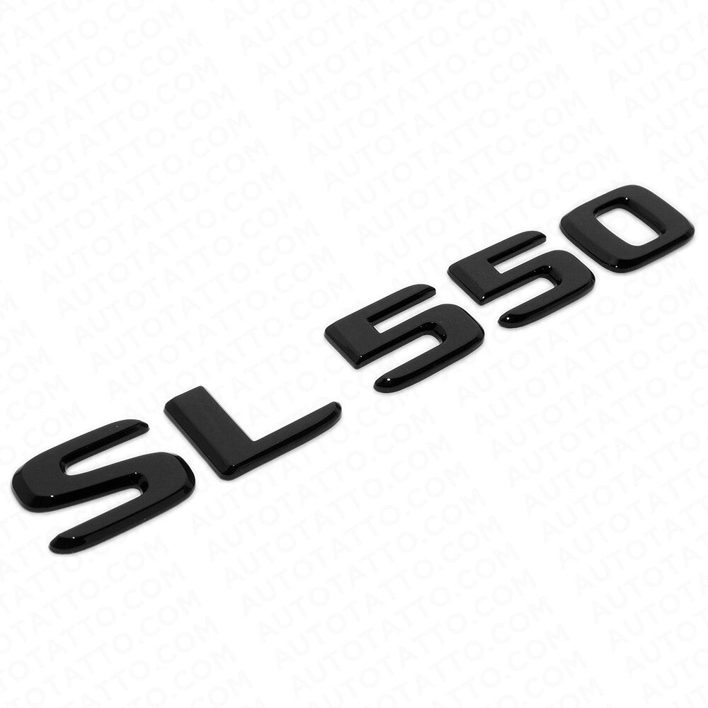 17-21 Mercedes SL 550 Letter Emblem Trunk Lid Logo Badge AMG Sport Gloss Black