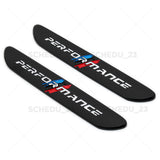 2x M Performance Car Fender Nameplate Emblem Badge Sport Limited Decorate Black