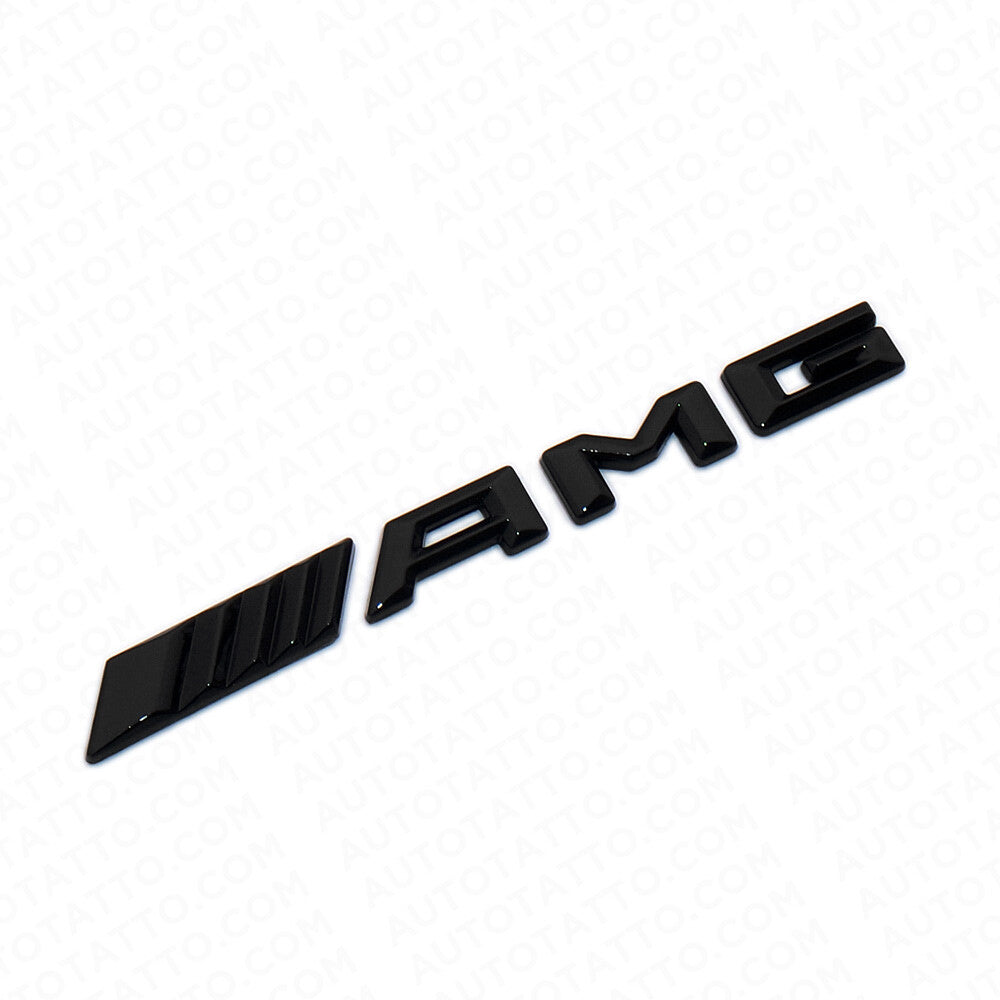 Gloss Black AMG Interior Multimedia Decal Sticker Badge Decoration Emblem Logo