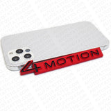 For 18-23 VW 4 Motion Rear Trunk Nameplate Badge Emblem Red Sport