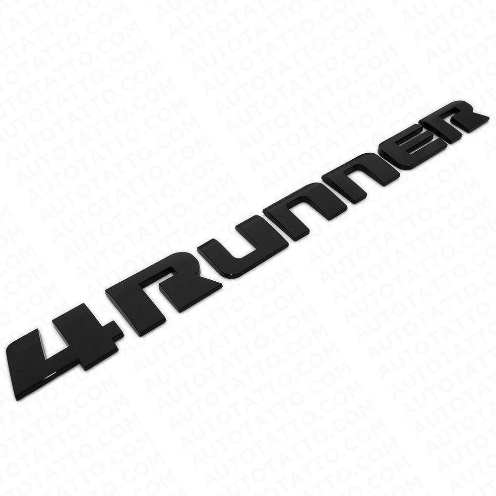 Gloss Back 4Runner Liftgate Nameplate Emblem Badge Logo Tailgate Rear Letter