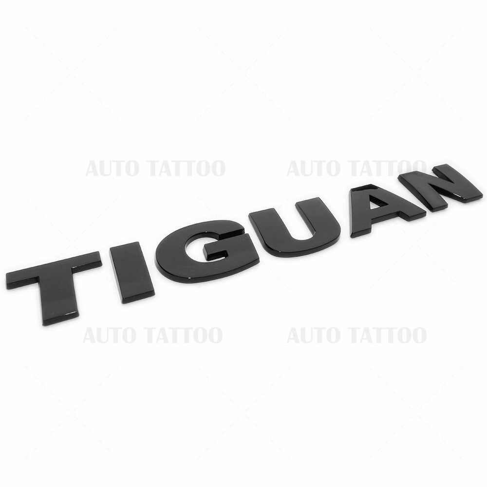12-18 Volkswagen Tiguan Rear Truck Boot Lid Nmaeplate Badge Emblem Black