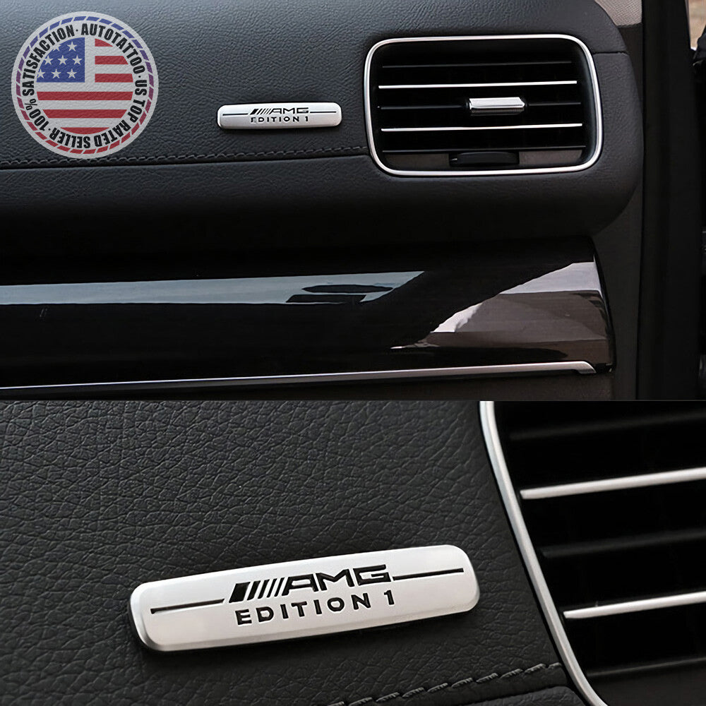 3D AMG Edition 1 Special Emblem Interior Central Control Badge Decoration Logo