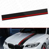Universal Car Rally Racing Stripes Front Hood 5D Carbon Fiber Decal Wrap Sticker
