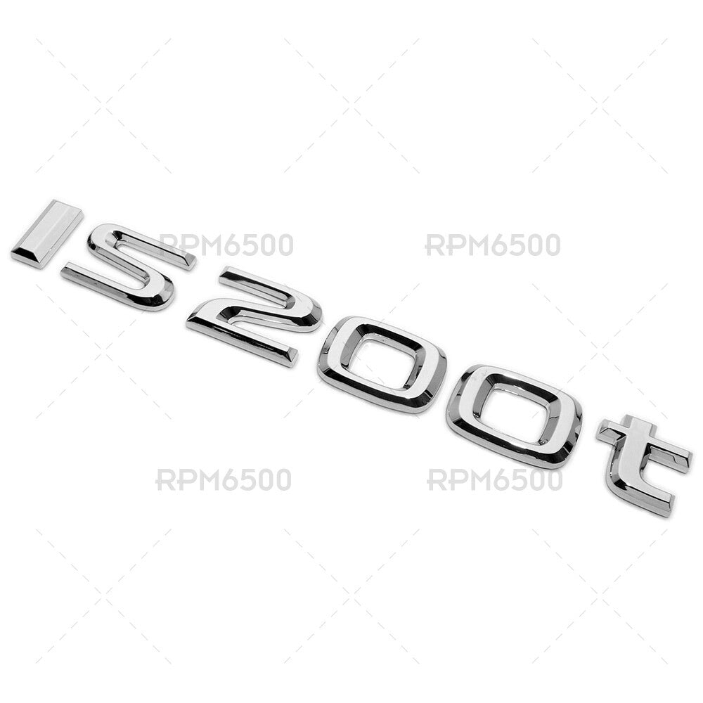 For Lexus Trunk OEM Chrome IS 200t Letter Logo Badge Emblem Car Replace F-Sport