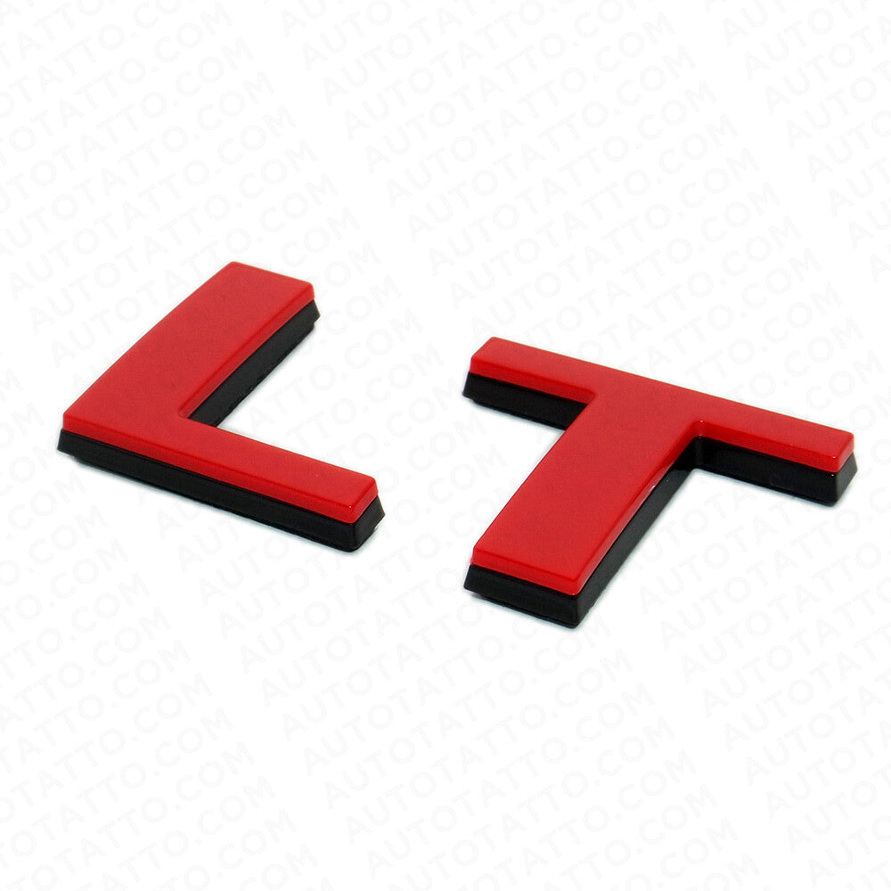 For Chevy Silverado Red Black LT Tailgate Logo Nameplates Letter 3D Decal Emblem