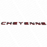 2x For Chevy Cheyenne Door Tailgate Badge Logo Emblem Truck Black Red Redline