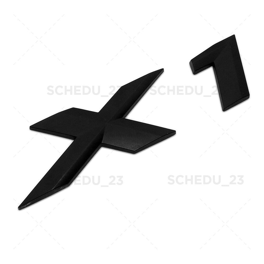 Matte Black 16-18BMW X1 Letter Logo Emblem Badge Rear Liftgate Nameplate M Sport