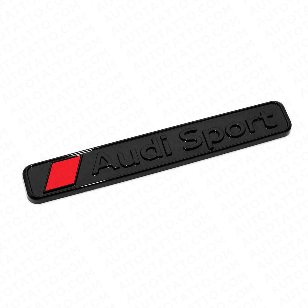Audi Sport Trunk Lid Fender Badge Nameplate Emblem Decorate Gift Black Sline