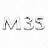 For Infiniti M35 Rear Trunk Logo Letter Badge Emblem Nameplate Silver Chrome