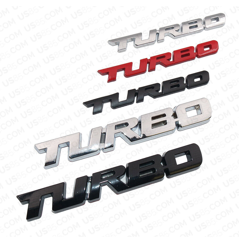Universal 3D Fashion Waterproof Metal Turbo Car Decal Sticker Auto Decoration