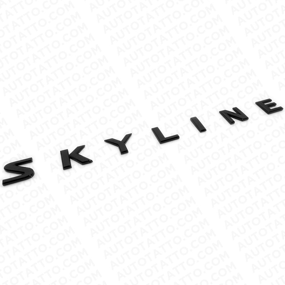 Nissan Infiniti Skyline JDM Trunk Lid Logo Letter Badge Emblem Nameplate Black