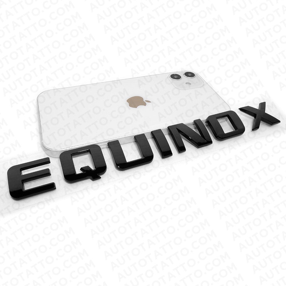 17-24 Chevy Equinox Liftgate Nameplate Letter Logo Badge Emblem Gloss Black