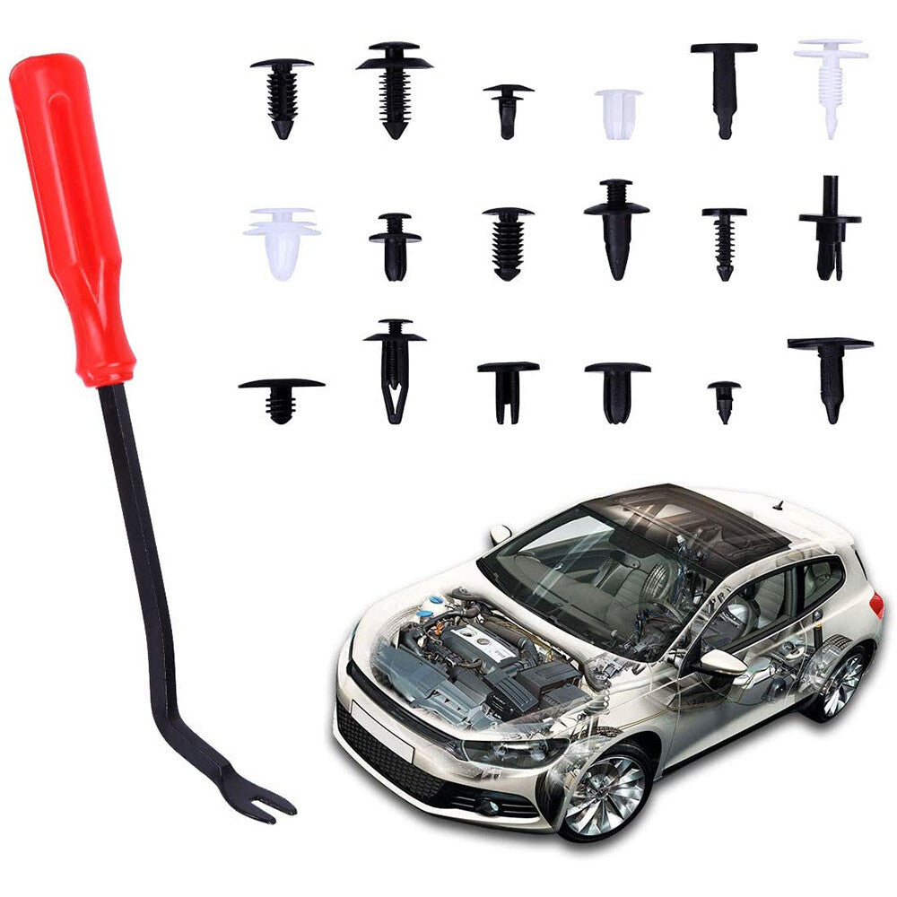 456Pcs Car Auto Retainer Clips Plastic Fasteners Kit Push Pin Rivets Bumper Trim